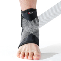 Attelles de cheville respirantes ATAN pour le basketball avec sangles Velcro réglables, technologie anti-humidité, soutien de la cheville