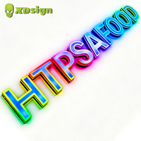 Lettres lumineuses LED pour affichage en centre commercial, logo personnalisé, couleur magique, acrylique semi-transparent, 3D, certifié CE, décoration lumineuse