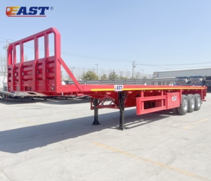 รถเทรลเลอร์รถเทรลเลอร์รถกึ่งพ่วงบรรทุกตู้คอนเทนเนอร์แบบแบนราบตะวันออก - Product Image 5
