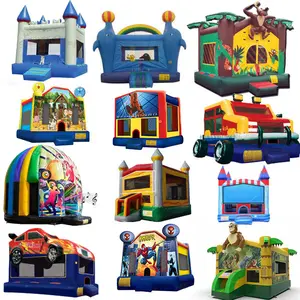 Jumping Bounce House Bouncy 2 Em 1 Adulto Bouncer Pastel Ao Ar Livre Castelos Infláveis