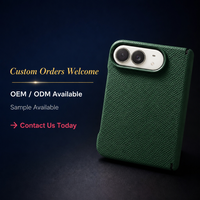 Étui de téléphone fin en cuir pleine fleur pour iPhone Duo, certifié LWG REACH, CE ISO 9001, multicolores, logo personnalisé, usine OEM