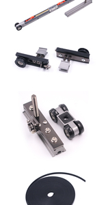 Sistema di Ammortizzazione per Porta Scorrevole Telescopica M978 2+2 con Telaio in Alluminio a Bordo Stretto e Apertura Inversa - Product Image 6