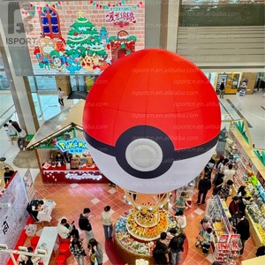 Poké Ball géante gonflable éclairée par LED, accessoire Pokémon pour la promotion dans les centres commerciaux, les événements pour fans, les parcs à thème Pokémon, les expositions, les fêtes, les défilés - Product Image 6