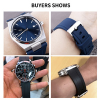 Tali Jam Tangan Karet Lengkung Grosir untuk Jam Tangan Rolex TUDOR Tali Pergelangan Tangan Silikon Karet 22mm