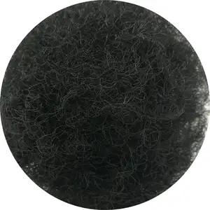 Recycled Textile PSF Black Colored 120DX80mm PET Fiber