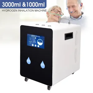 Mesin pernapasan oksigen kelas medis portabel 2 In 1, 900ml 1000ml mesin inhalasi hidrogen Inhaler 3000ml