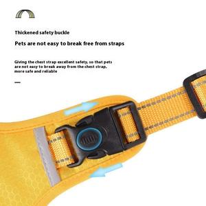 Conjunto de correa para perro pequeño Patrón sólido de moda Características personalizadas Neopreno Material de poliéster Botón Conjunto de Correa y Collar para perro - Product Image 6