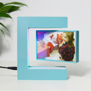 Sản xuất tại Trung Quốc e-loại bay lên ánh sáng màu xanh ngang khung ảnh cho cô gái hình ảnh nổi xoay từ hiển thị đứng - Product Image 6