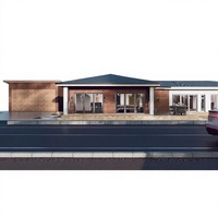 Villa en bois préfabriquée moderne, maison de luxe à 4 chambres, maison résidentielle à un étage, maison de style chinois