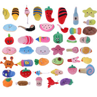 Jouets en peluche pour animaux de compagnie, mignons jouets couineurs pour chiens en forme de fruits