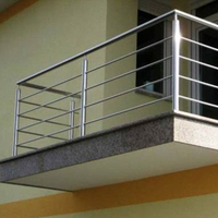Système de garde-corps en câble JBD, garde-corps en verre pour balcon, garde-corps en verre pour escalier, prix des garde-corps en verre de Pologne