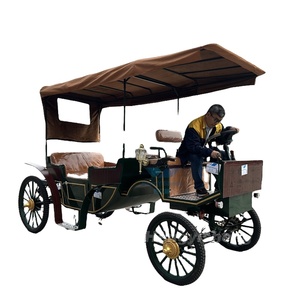 Gran oferta, hermosa decoración navideña, carruaje de caballos/carruaje eléctrico de caballos para bodas/parque de atracciones, carruaje turístico - Product Image 1