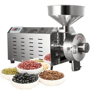Automatic Industrial Home Dry Spice Beans Grinder Herb Leaf Grinding Machine Grain Grinder
