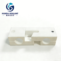 HANSA Pièces usinées en PTFE de haute qualité, bloc coulissant en forme de U avec insert métallique pour équipement d'automatisation