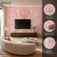 Harga Pabrik 1600x3200x12mm Batu Sintered untuk Dinding Latar TV Pengiriman Cepat