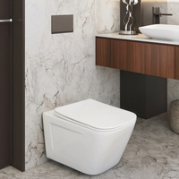 WC suspendu en céramique blanc avec chasse d'eau Tornado pour salle de bain – Fabricant d'articles sanitaires