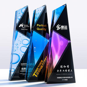 Mode trophée hexagone cristal trophée bowling trophées en forme de triangle - Product Image 1