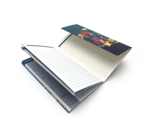 Impression de papeterie professionnelle pour agendas illustrés sur le thème de l'océan, couverture mate, reliure agrafée, logo/design graphique personnalisé - Product Image 6