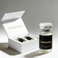 Étiquettes personnalisées pour petites bouteilles de 10 ml, 5 ml, 3 ml, étiquettes d'emballage pour poudre de peptides à double couche