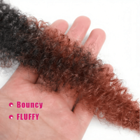 8 paquets d'extensions de tresses afro torsadées souples de 24 pouces, fausses locks pré-séparées effet vieilli, trame simple, fibre basse température