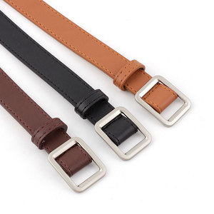 Sabuk jeans dekorasi siswa, sabuk gesper persegi panjang, jeans sederhana dengan sabuk untuk wanita 2023 - Product Image 5
