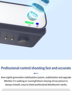 F12 Gimbal <span class=keywords><strong>Stabilizer</strong></span> <span class=keywords><strong>Selfie</strong></span> <span class=keywords><strong>Stick</strong></span> con APP Control Anti-Shake Trípode oculto para teléfono móvil para fotografía en vivo al aire libre Video - Product Image 4