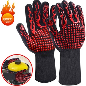 Gants de barbecue style pointillé à haute température extrême Aramide résistant à la chaleur - Product Image 1