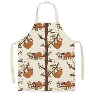 Promotional Gift Unisex Sleeveless Cartoon <b>Work</b> <b>Apron</b> Industrial Strength Polyester for Chefs Gardeners & Artists High Quality - Product Image 2