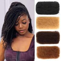 Cheveux humains naturels bouclés afro kinky en vrac, pas chers, pour tresses, dreadlocks, torsades et extensions pour femmes