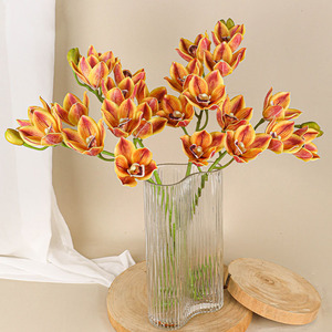 AR-545 ZUOYI 68CM Silicone Coton 6 Têtes Artificielle Orchidée <span class=keywords><strong>Whelan</strong></span> Papillon Fleur Pour La Décoration - Product Image 4