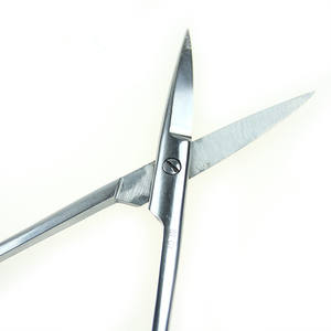 Tijeras Quirúrgicas de Acero Inoxidable para Uso Veterinario en Perros, Puntas Rectas y Curvas, Instrumento Manual Reutilizable, Número de Pieza 3489 - Product Image 4