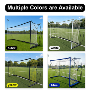 Portería de Fútbol Portátil con Marco de Acero de Alta Calidad, Portería de Fútbol Plegable con Red Resistente para Entrenamiento Profesional de Fútbol - Product Image 6