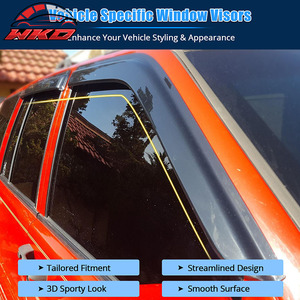 Pour Jeep Grand Cherokee 93-98, visières de fenêtre en acrylique, 4 pièces, protection contre la pluie - Product Image 3