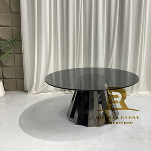 Tavolino da Caffè Moderno Smontabile in Acciaio Inossidabile per Soggiorno, Noleggio Eventi <span class=keywords><strong>e</strong></span> Matrimoni - <span class=keywords><strong>Oro</strong></span>/<span class=keywords><strong>Argento</strong></span>/<span class=keywords><strong>Oro</strong></span> Rosa - Product Image 4