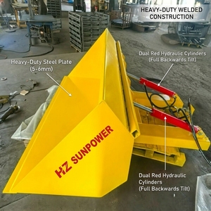 Cucharón Hidráulico para Montacargas HZ SUNPOWER Serie <span class=keywords><strong>DBHS</strong></span>, Capacidad de 1000 kg, Accesorio de Cucharón Basculante Deslizable - Product Image 6