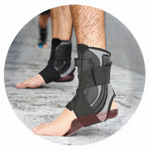 Verstellbare Knöchelbandage Stabilisator Fußstütze Atmungsaktive Kompressionsschiene für Sporterholung - Product Image 2