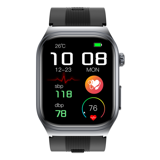 Q520 S15 Air Pump Blood Pressure Electrocardiogram +AM Curved Screen Health Management Watch Moulds