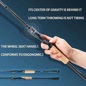 Wholesale Customized 1.98m 2.13m 2.28m Fast Action ML 2 Section Carbon Fiber Ultra <b>Light</b> Pole Rod Fishing - Product Image 5