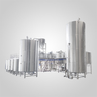 Système de brassage commercial de 1000L à 5 cuves avec réservoir de liquide chaud