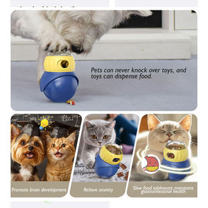 QUCHONPET 2026 ของเล่นแมวแบบใหม่สุดฮิต รูปนกฮูก สปอร์ตคลาสสิก ฝึกสมองแมว ช่วยให้กินอาหารช้าลง พร้อมช่องใส่อาหาร - Product Image 5
