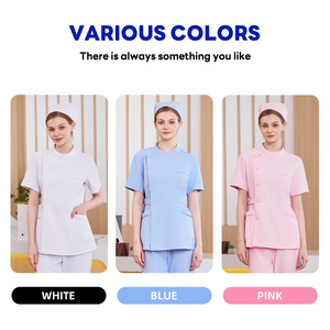 Ultra-Comfortable Nurse Uniform Set 2-Piece Women's Medical Scrubs Long-Lasting with Pockets Hospital <strong>Nursing</strong> <strong>Outfit</strong> - Product Image 5