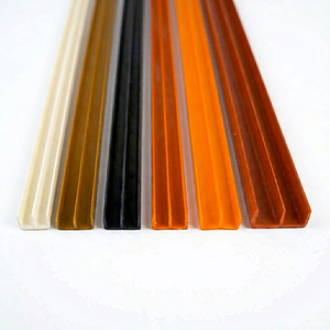 Profil de rail coulissant en PVC de haute qualité pour tiroirs de meubles, portes et systèmes de guidage de placards – Guide en plastique durable - Product Image 1