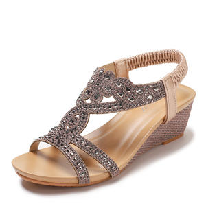 Comodo cuscino perizoma infradito per donne eleganti estivi Casual da passeggio con zeppe - Product Image 5