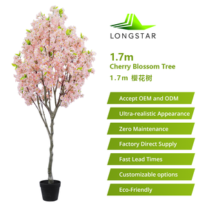 ต้นซากุระสีขาวประดิษฐ์ขนาด 1.7 เมตร ขายดี สำหรับตกแต่งภายในบ้าน ออกแบบตกแต่งภายในตามสั่ง - Product Image 4