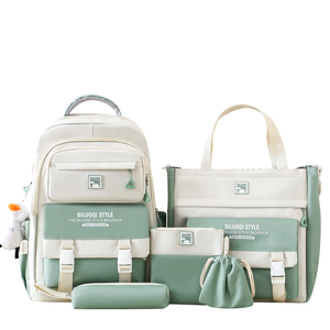 <span class=keywords><strong>Mochila</strong></span> de tres piezas con logotipo personalizado al por mayor <span class=keywords><strong>Mochila</strong></span> de escuela primaria de viaje tres en uno - Product Image 4
