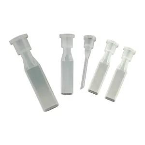 Plastic needles with flat nozzle Flat needles for special dispensing glue valves Special plastic dispensing glue valve