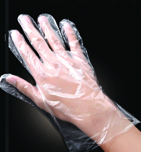 Gants en <span class=keywords><strong>plastique</strong></span> HDPE jetables à coupe ample, gants en polyéthylène transparents - Product Image 1