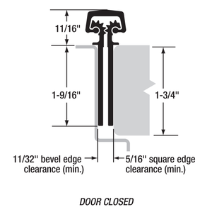 पूर्ण सतह आधा चूल स्विंग स्पष्ट चौड़े फेंक छुपा एल्यूमीनियम गियर निरंतर टिका - Product Image 6