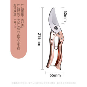 Stainless Steel <b>Pruning</b> Shears Heavy Duty Garden Fruit <b>Tree</b> Cutting Horticultural Thinning <b>Tools</b> - Product Image 4