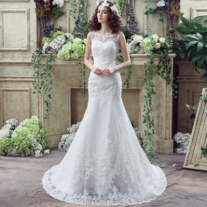 Vestidos de Novia Africanos 2019, Vestidos de Novia Sirena, Vestidos de Novia de Talla Grande, Vestidos de Novia Baratos con Cola de Pez L32264 - Product Image 1